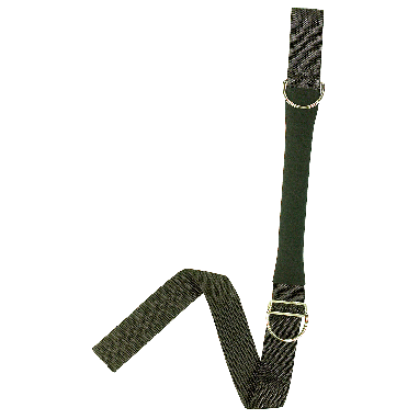 Correa de entrepierna de cerdo de 2.0 pulgadas con tejido suave y anillo de acero inoxidable