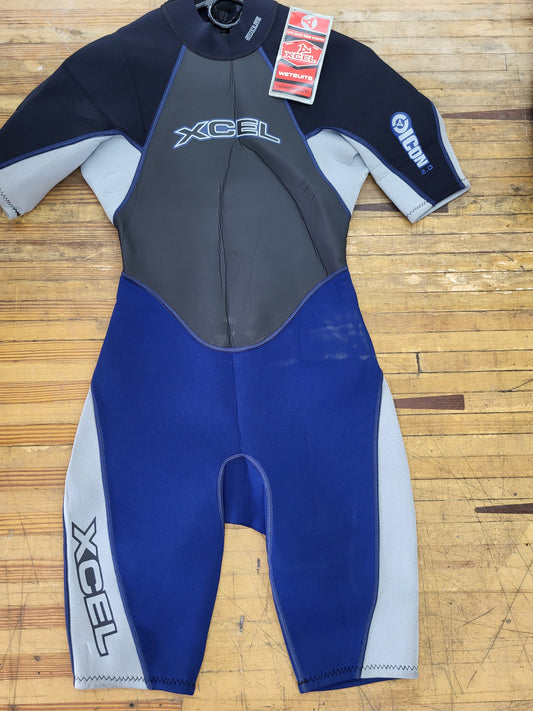 Xcel shorty blue/grey/black (size SMALL)