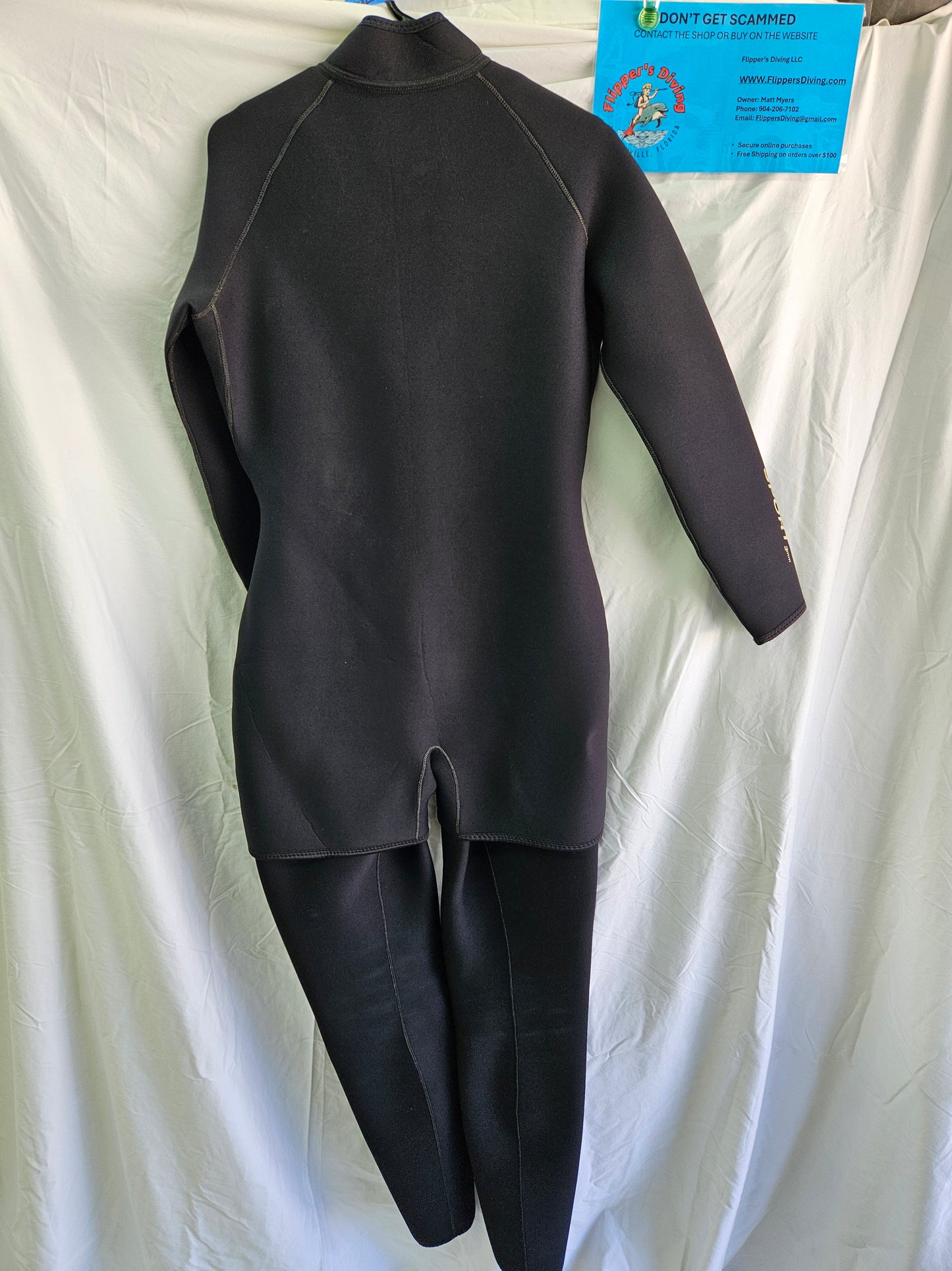 Traje de neopreno Sea Elite de 3 mm de dos piezas (talla 12 - WXXL)