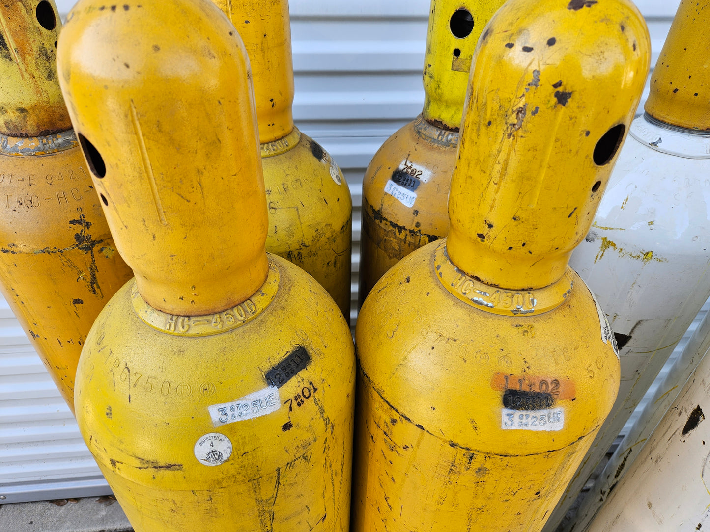 Botellas de almacenamiento de gas - 6000 y 4500 PSI