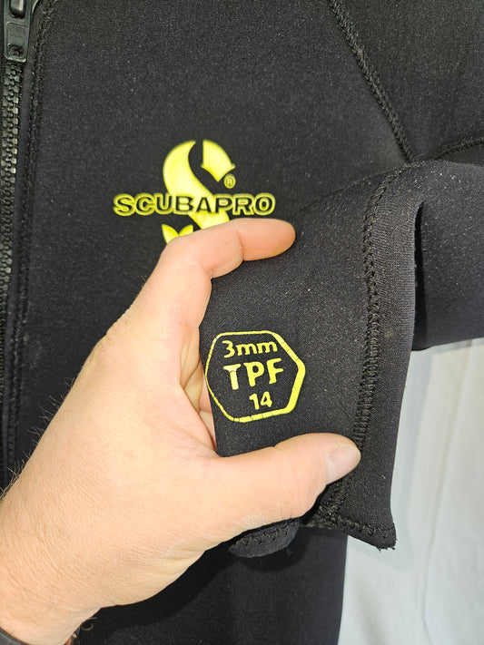 Traje de neopreno Scubapro de dos piezas de 3 mm (talla grande)