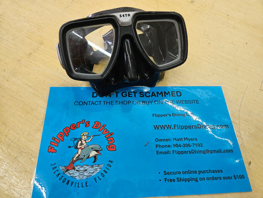 Mares "Tech Black Seta" Mask w/RX