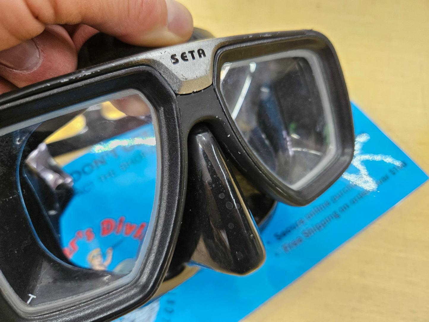 Mares "Tech Black Seta" Mask w/RX