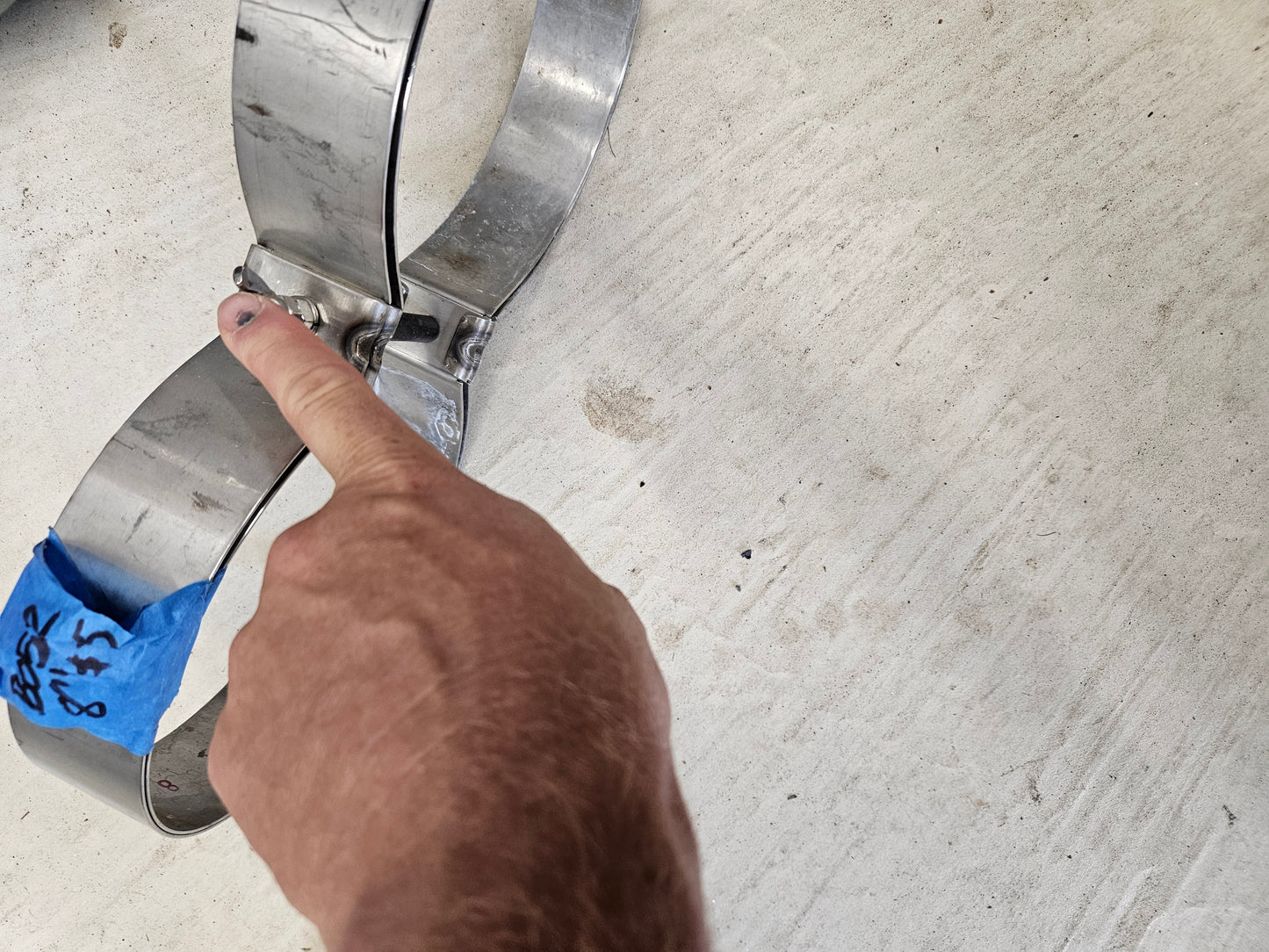 OMS 8" Stainless Steel Tank Bands