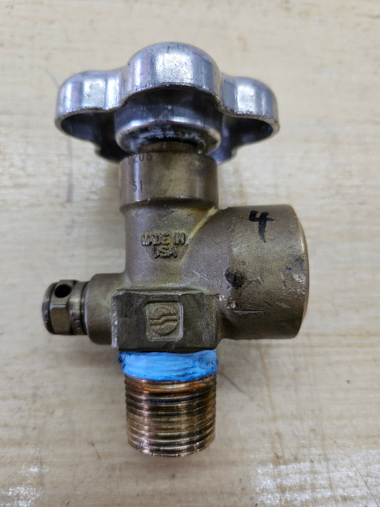 Sherwood 6000psi Bank Bottle Valve CGA 702