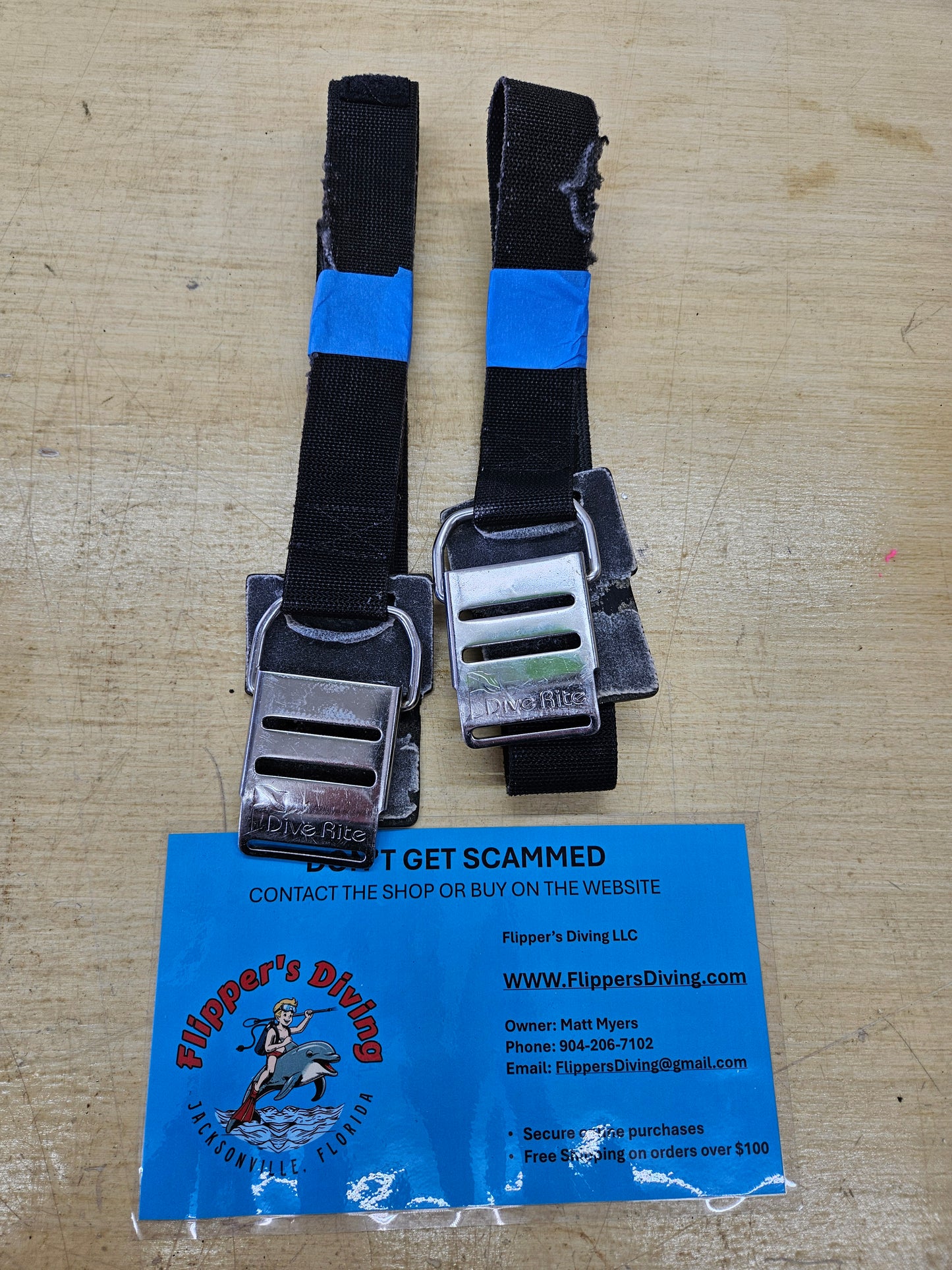 Dive Rite Stainless Steel Cam Bands