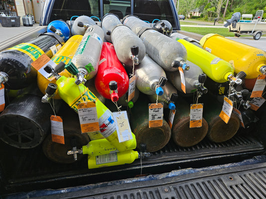 AL80 Used Aluminum SCUBA Cylinders