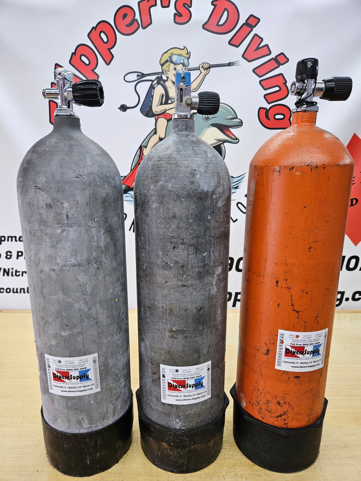 Steel LP72 Scuba Cylinders