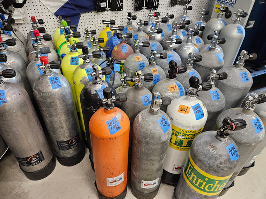 AL80 Used Aluminum SCUBA Cylinders
