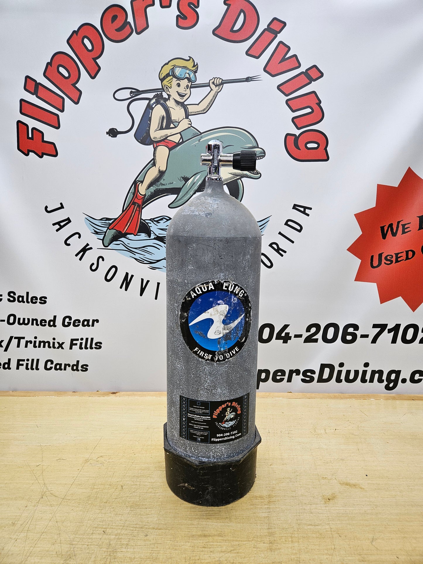 PST HP100 Galvanized Scuba Cylinder