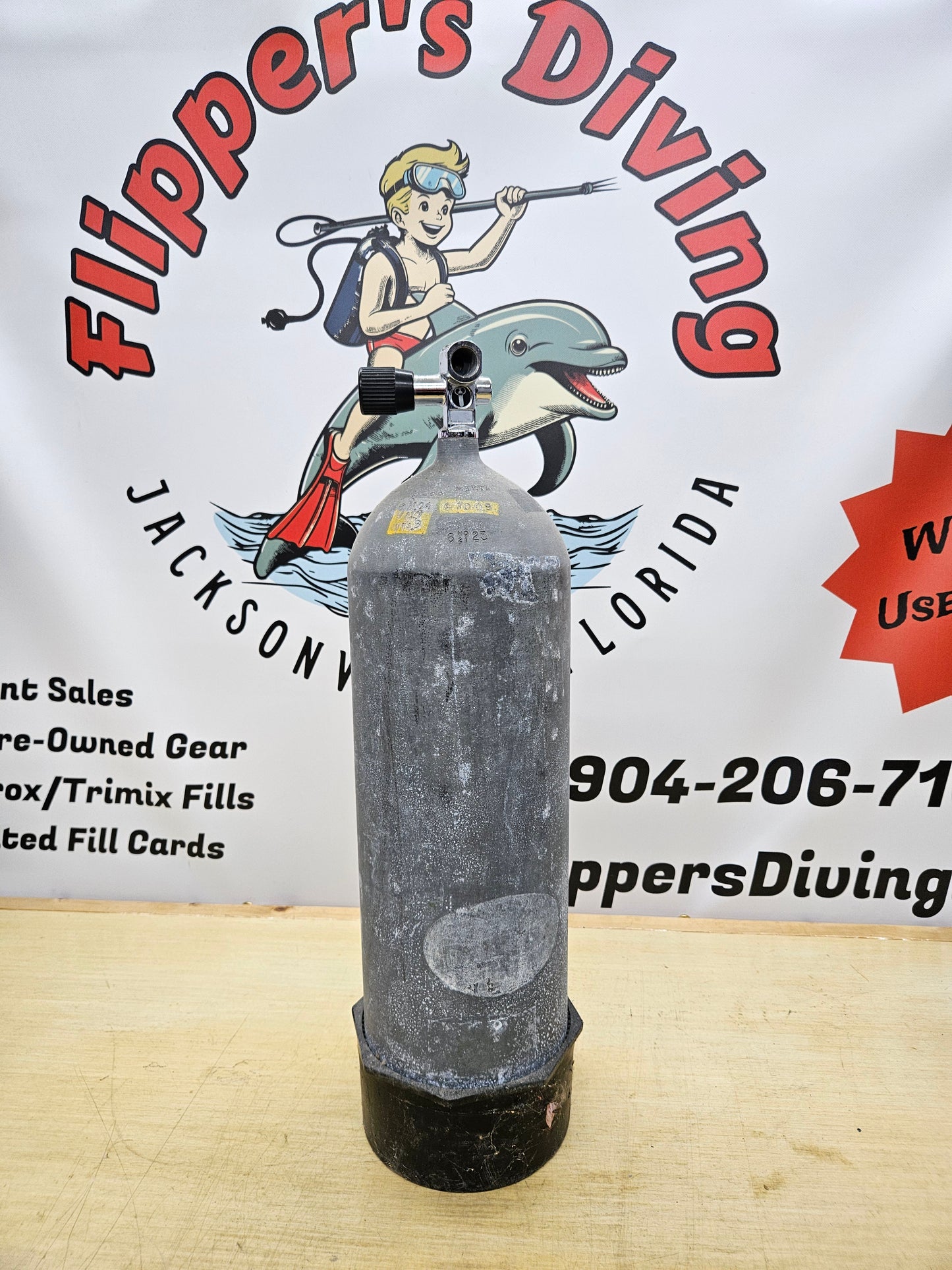 PST HP100 Galvanized Scuba Cylinder