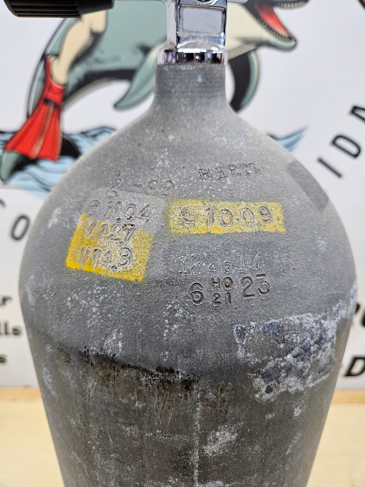 PST HP100 Galvanized Scuba Cylinder