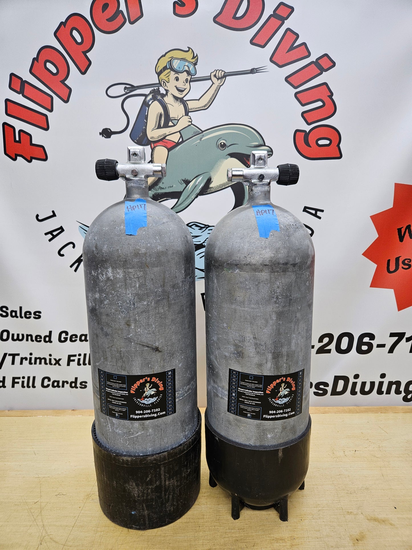 Faber HP117 Steel Scuba Tanks