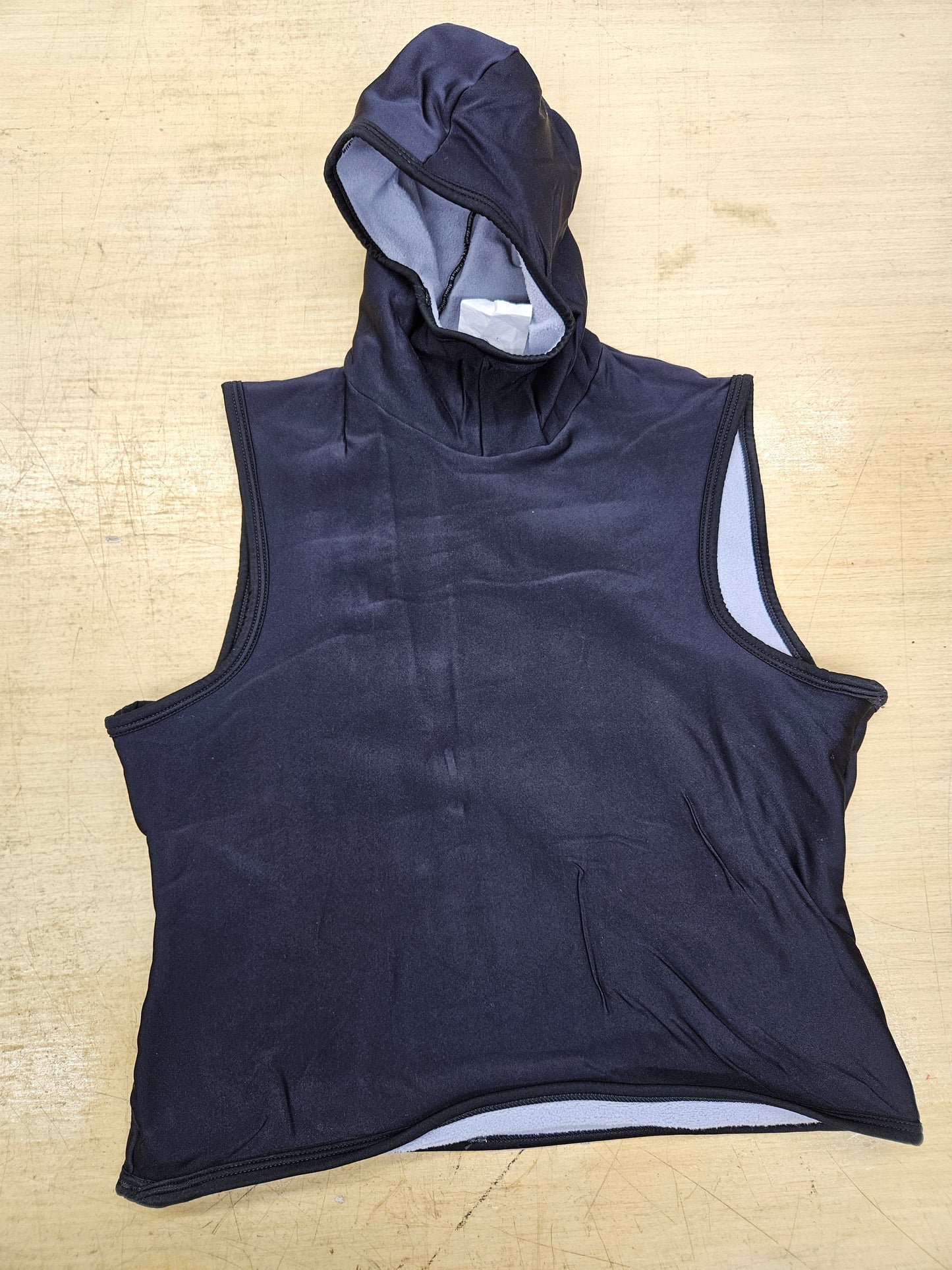 Lycra Fleece Lined Hooded Vest (XL)