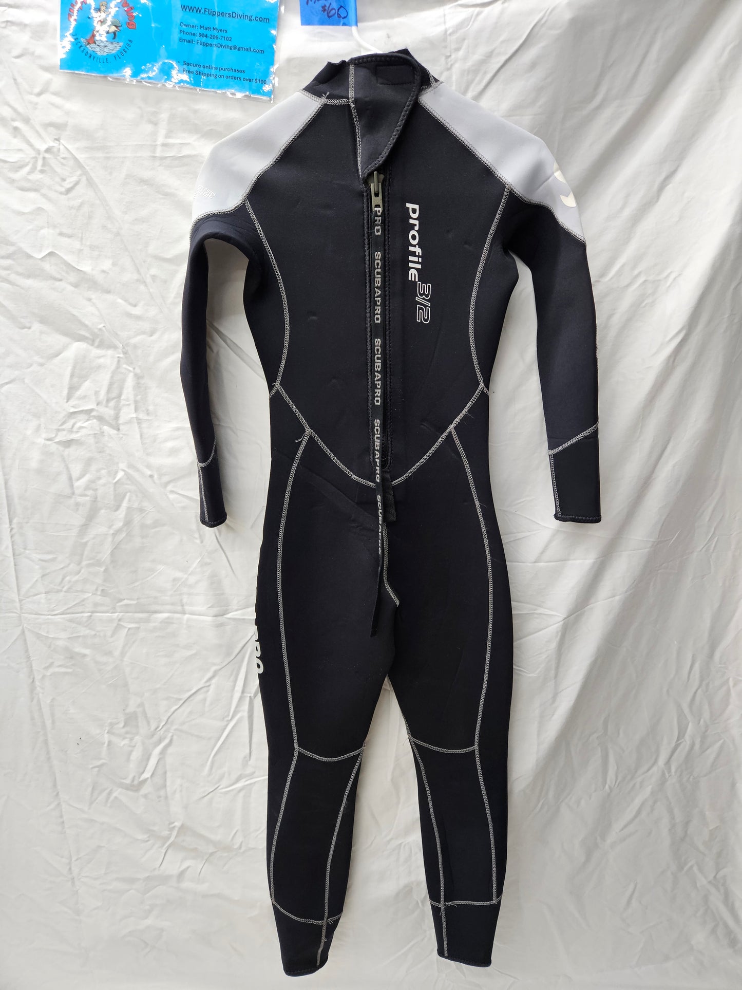 Scubapro "Profile" 3/2mm Wetsuit (Medium)