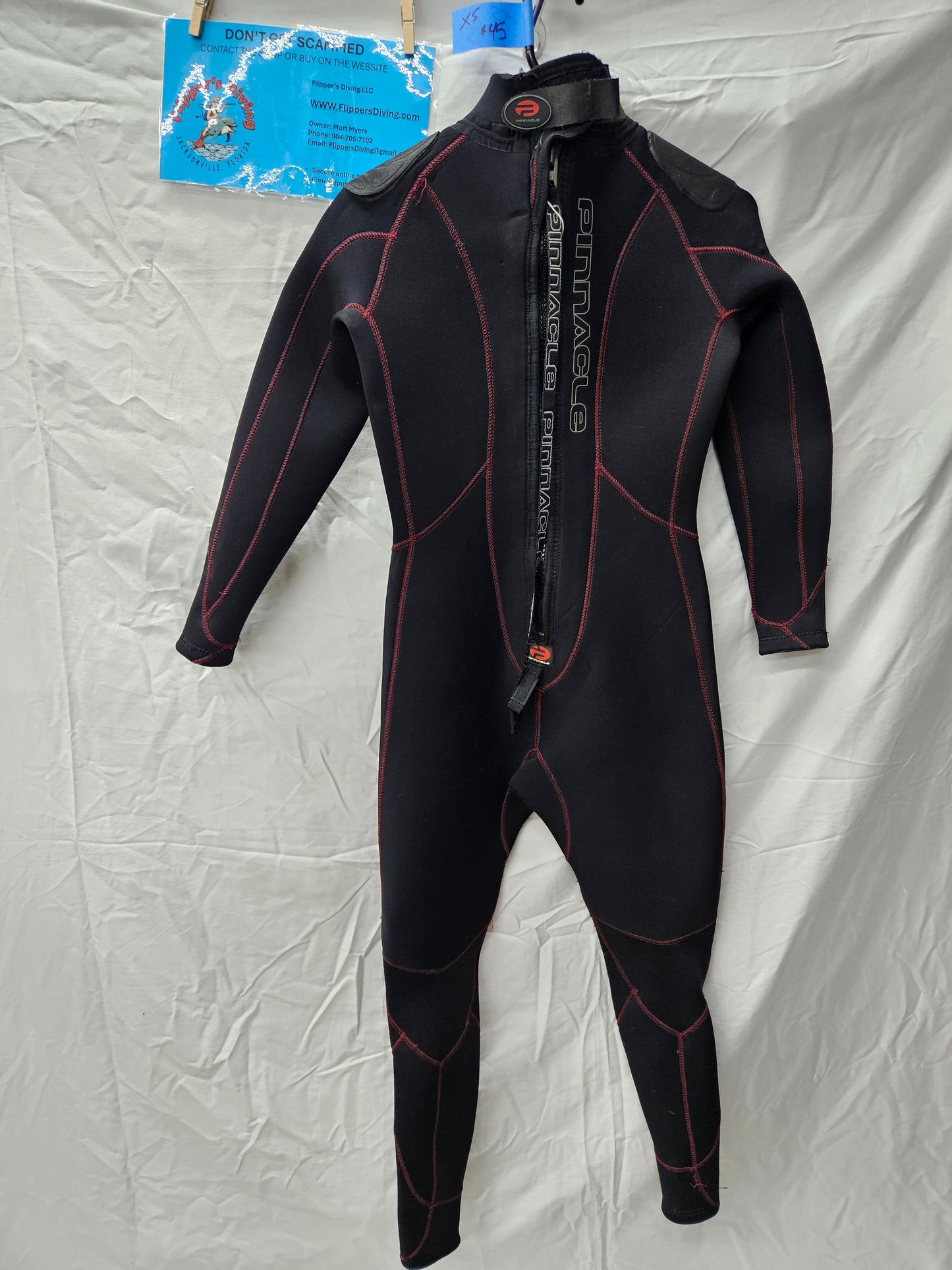 Pinnacle "Fusion" Merino Lined 5mm Wetsuit (XS)