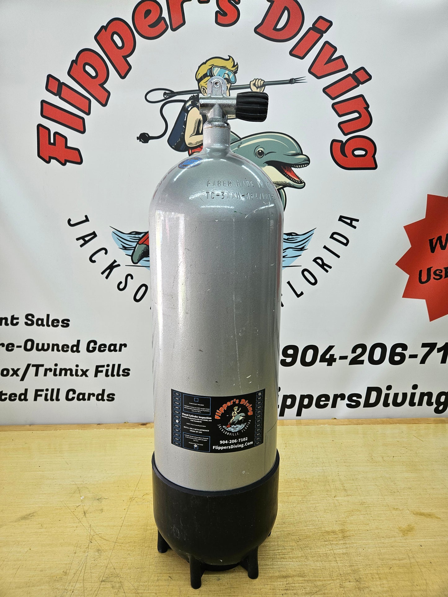 Faber LP108 Steel Scuba Cylinder