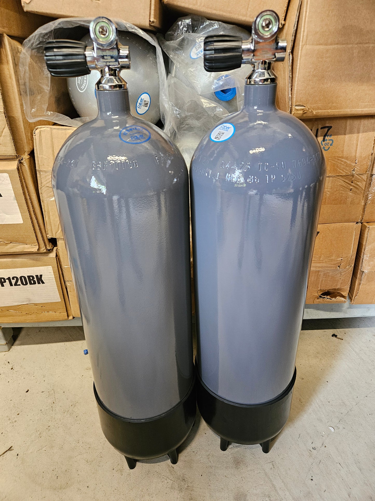 Faber PAINTED Finish High Pressure Steel Cylinders