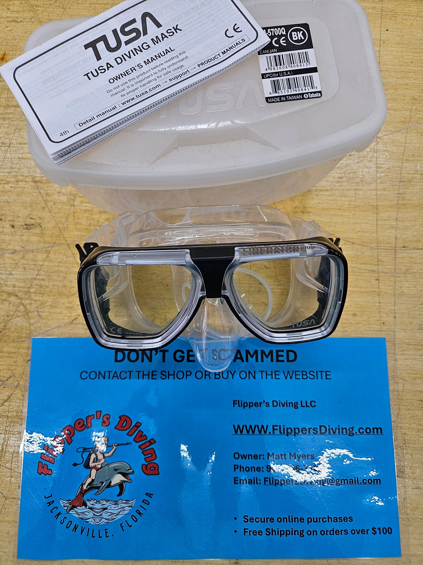 Tusa Liberator Plus Dive Mask