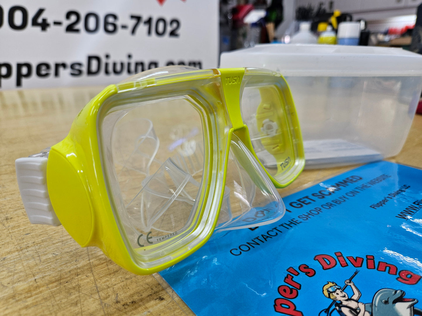 Tusa Freedom Ceos Liberator Plus Dive Mask (Yellow)