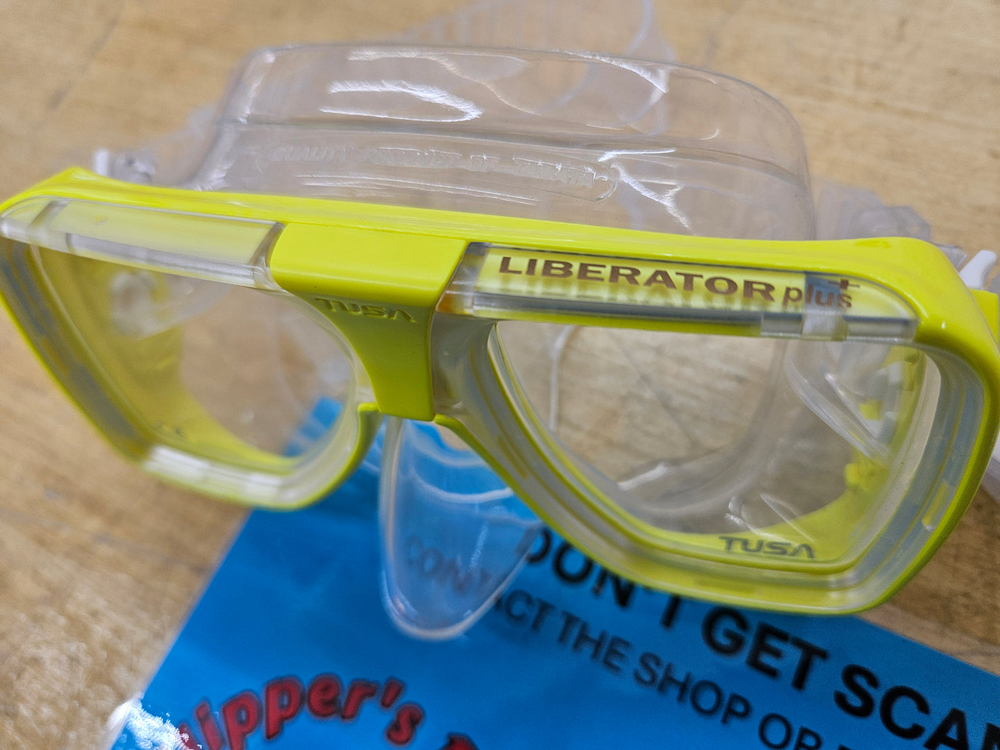 Tusa Freedom Ceos Liberator Plus Dive Mask (Yellow)