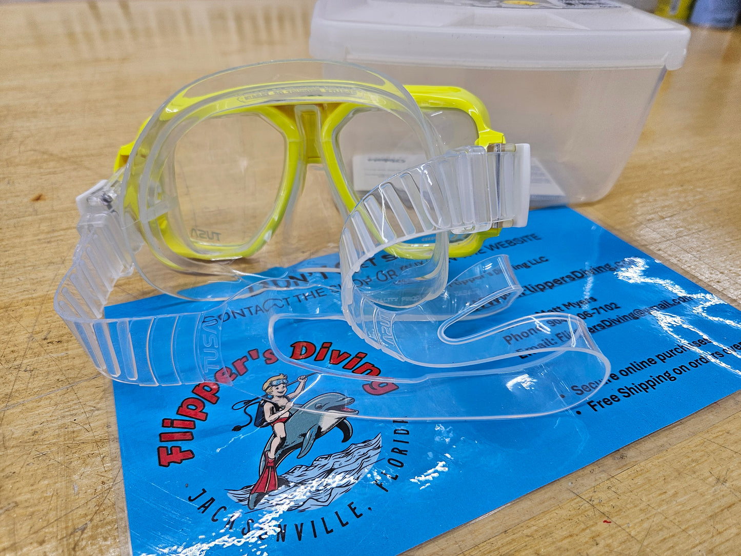 Tusa Freedom Ceos Liberator Plus Dive Mask (Yellow)