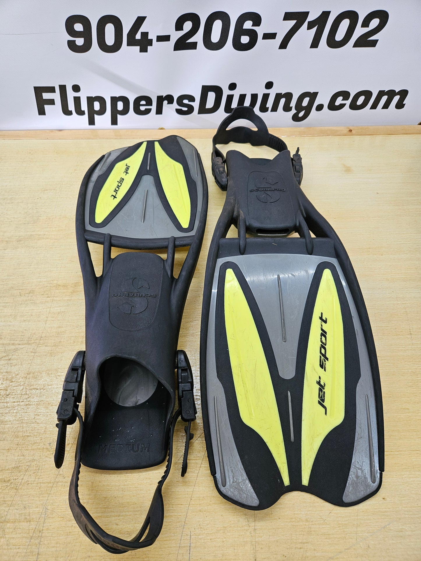 Scubapro Sport Jet diving fins (Medium 8-10)
