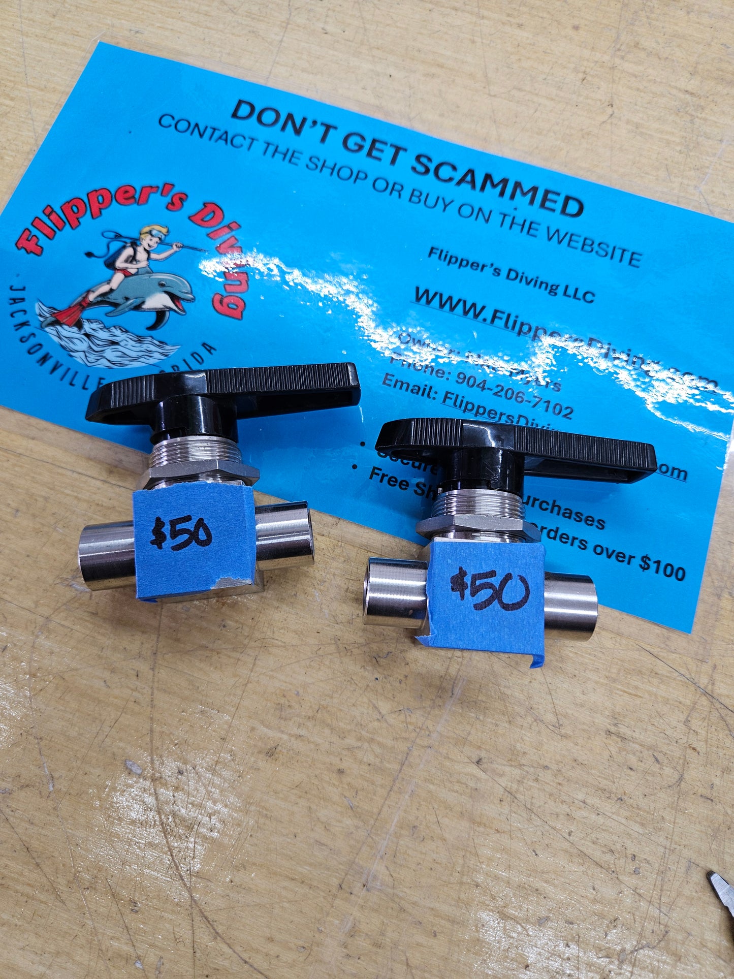 Swagelock 1/4 Panel Valves