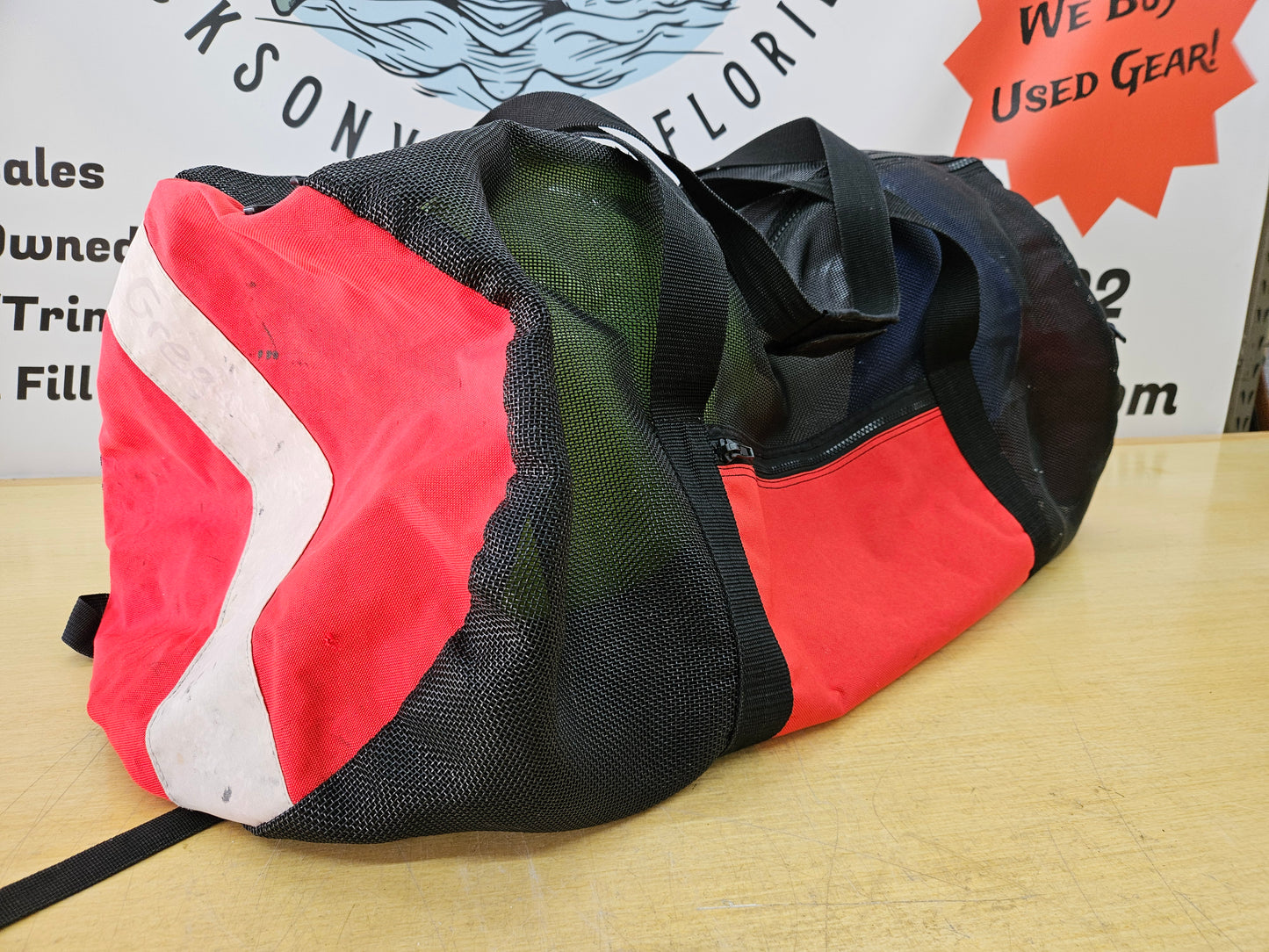 Dive Flag Mesh Equipment Bag