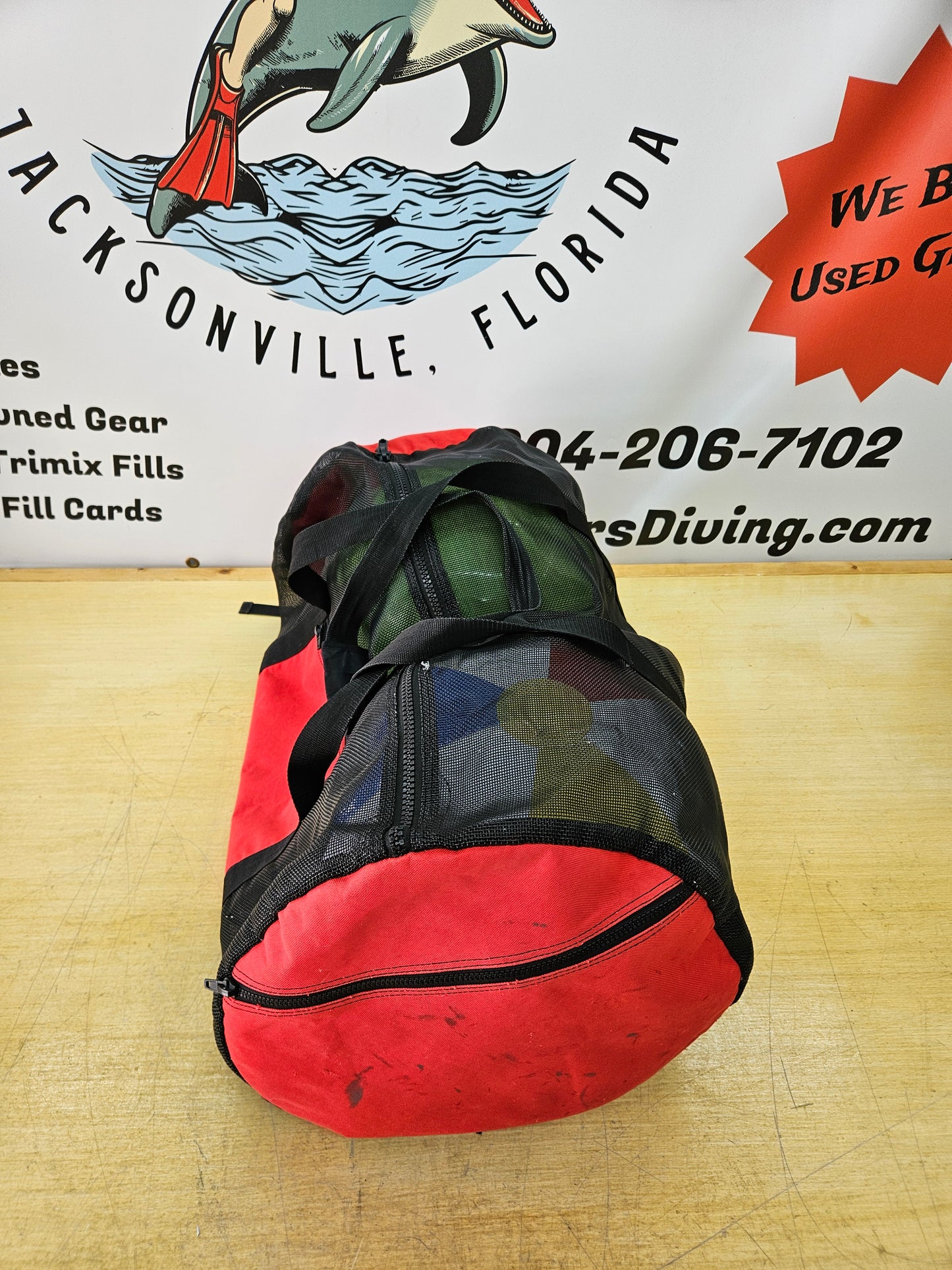 Dive Flag Mesh Equipment Bag