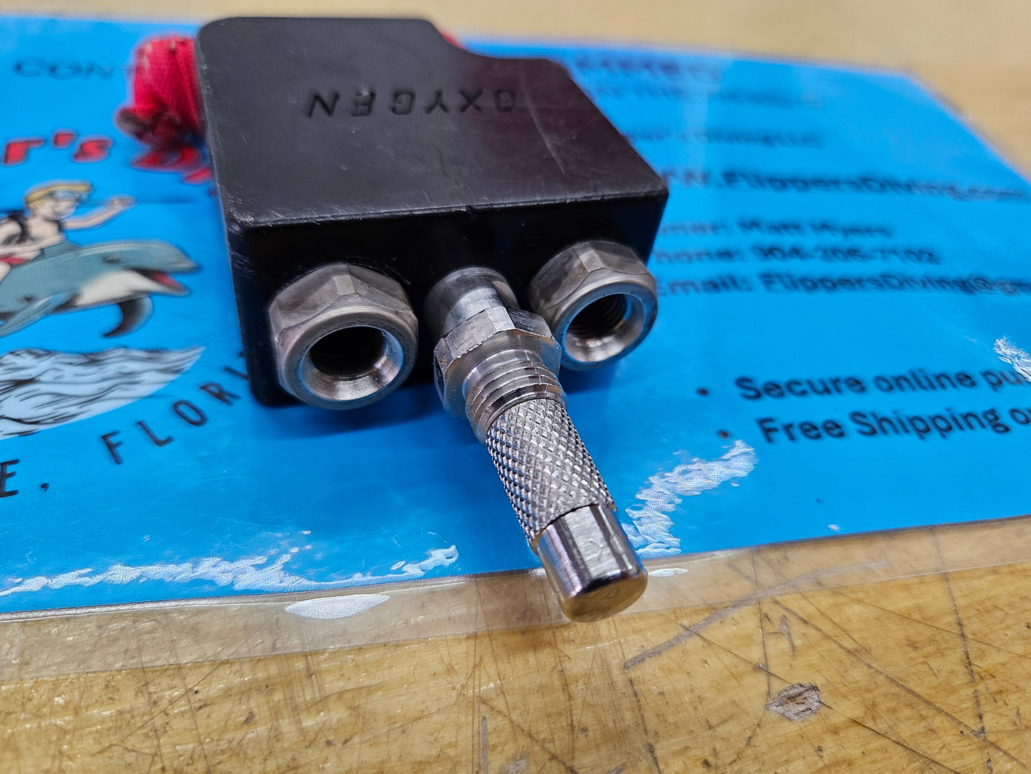 Fathom CCR Oxygen Needle Valve MAV