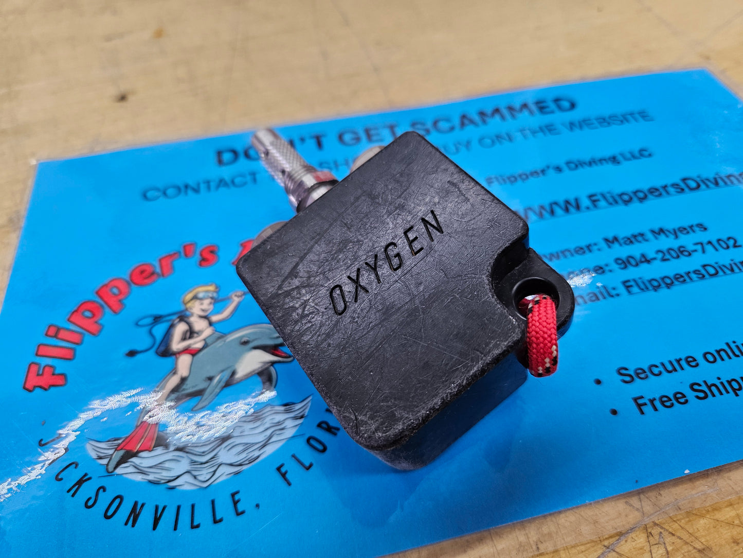 Fathom CCR Oxygen Needle Valve MAV