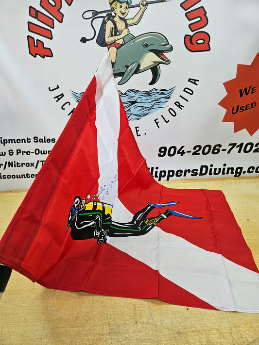 Scuba Diver Flag 27" x 42"