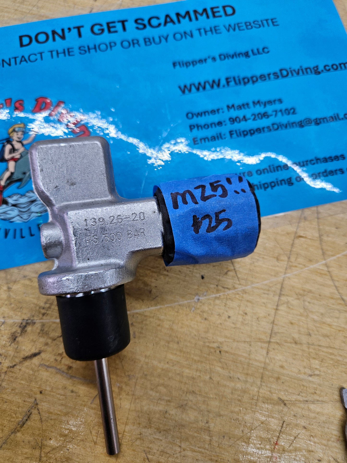 M25 Thread Cylinder Valve (DANGER - READ DESC.)