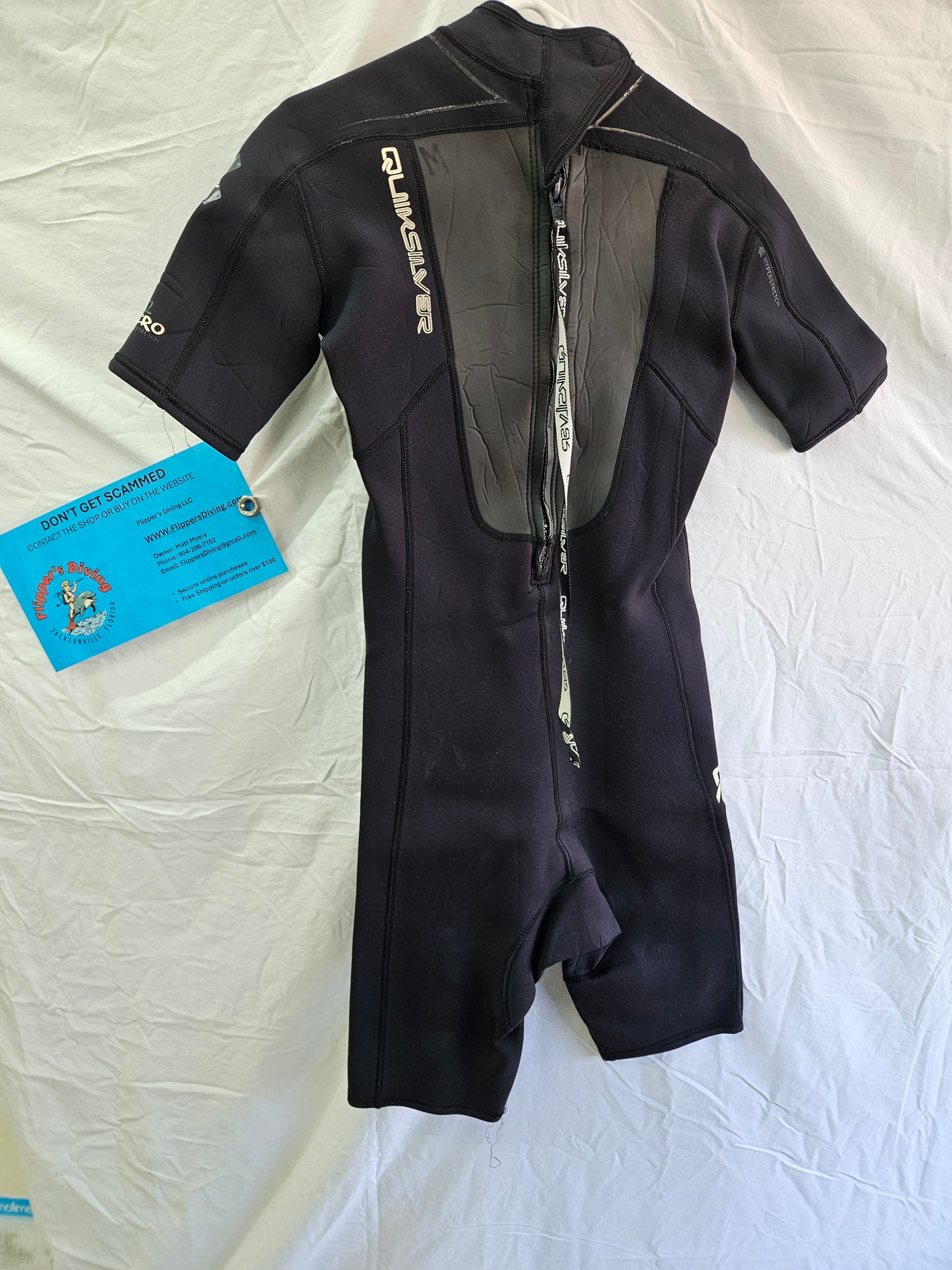 Quicksilver "Syncro" 2/2mm Shorty Wetsuit (MEDIUM)