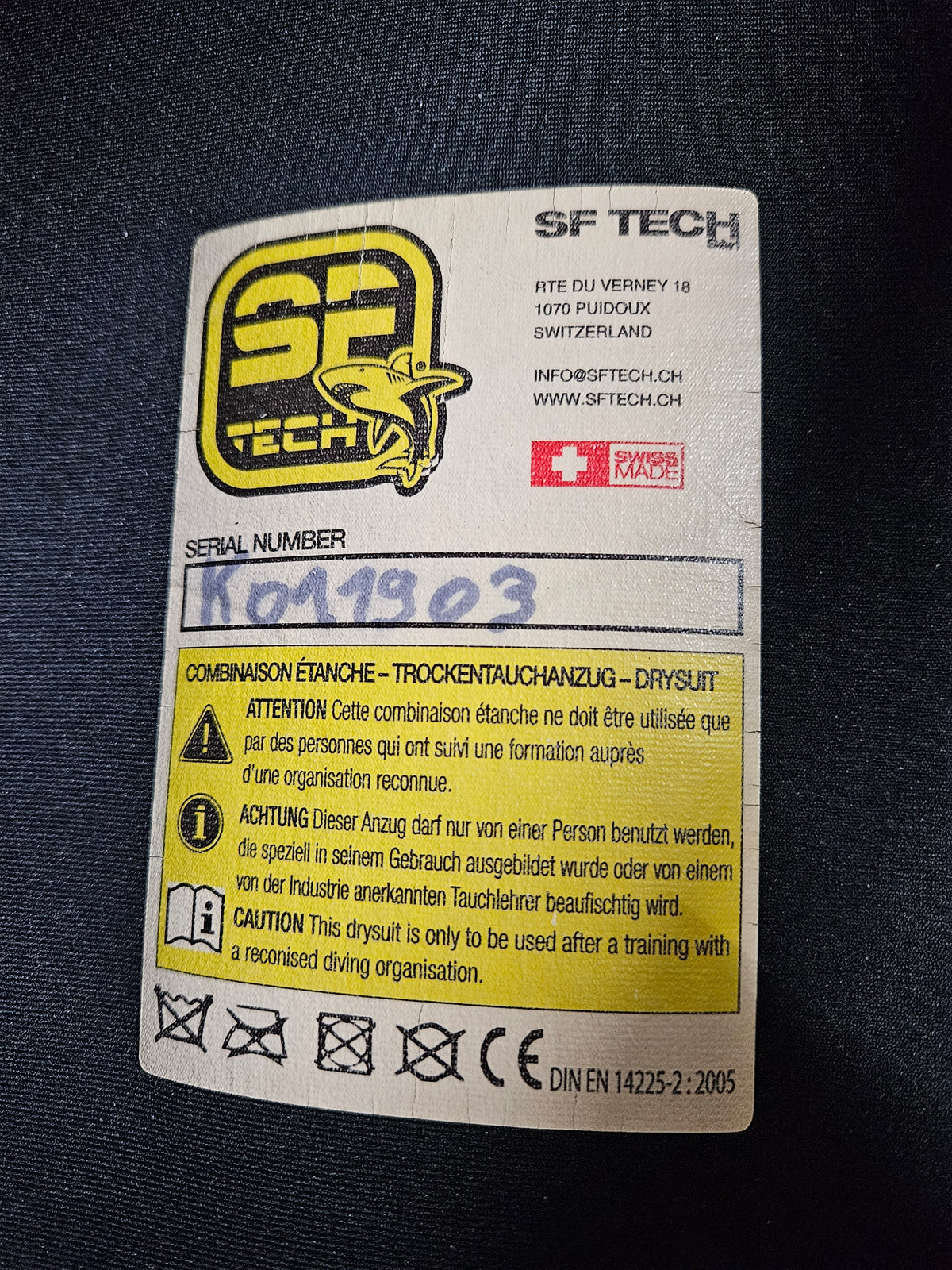 SF Tech Kevlar Pro Custom Drysuit (XL)