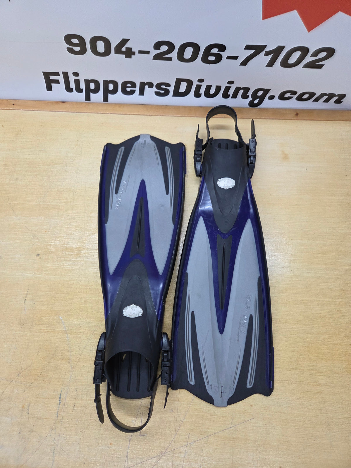Tusa Imprex "Tri-ex" Dive Fins (LARGE)