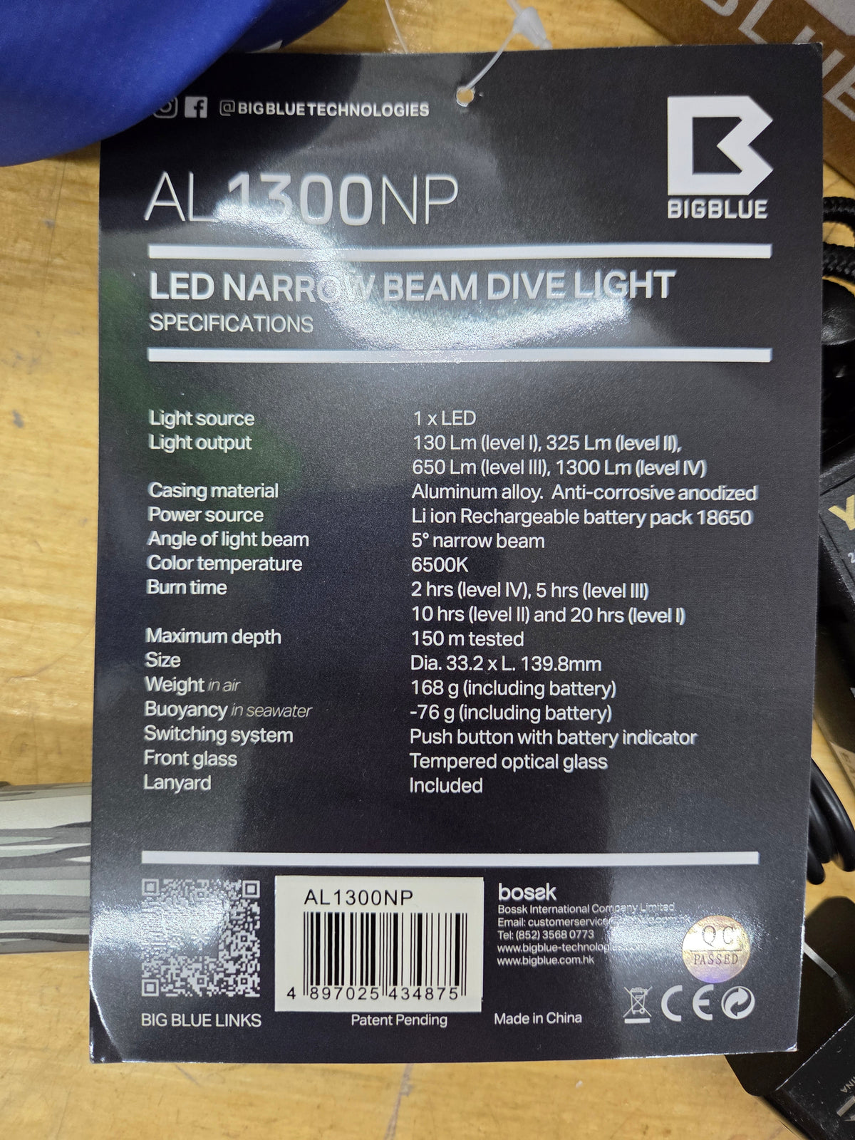 Big Blue AL1300 Dive Light