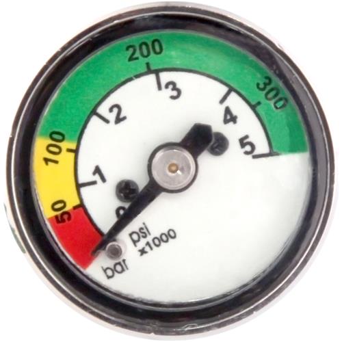 Pony Bottle Pressure Gauge SPG - PSI and BAR