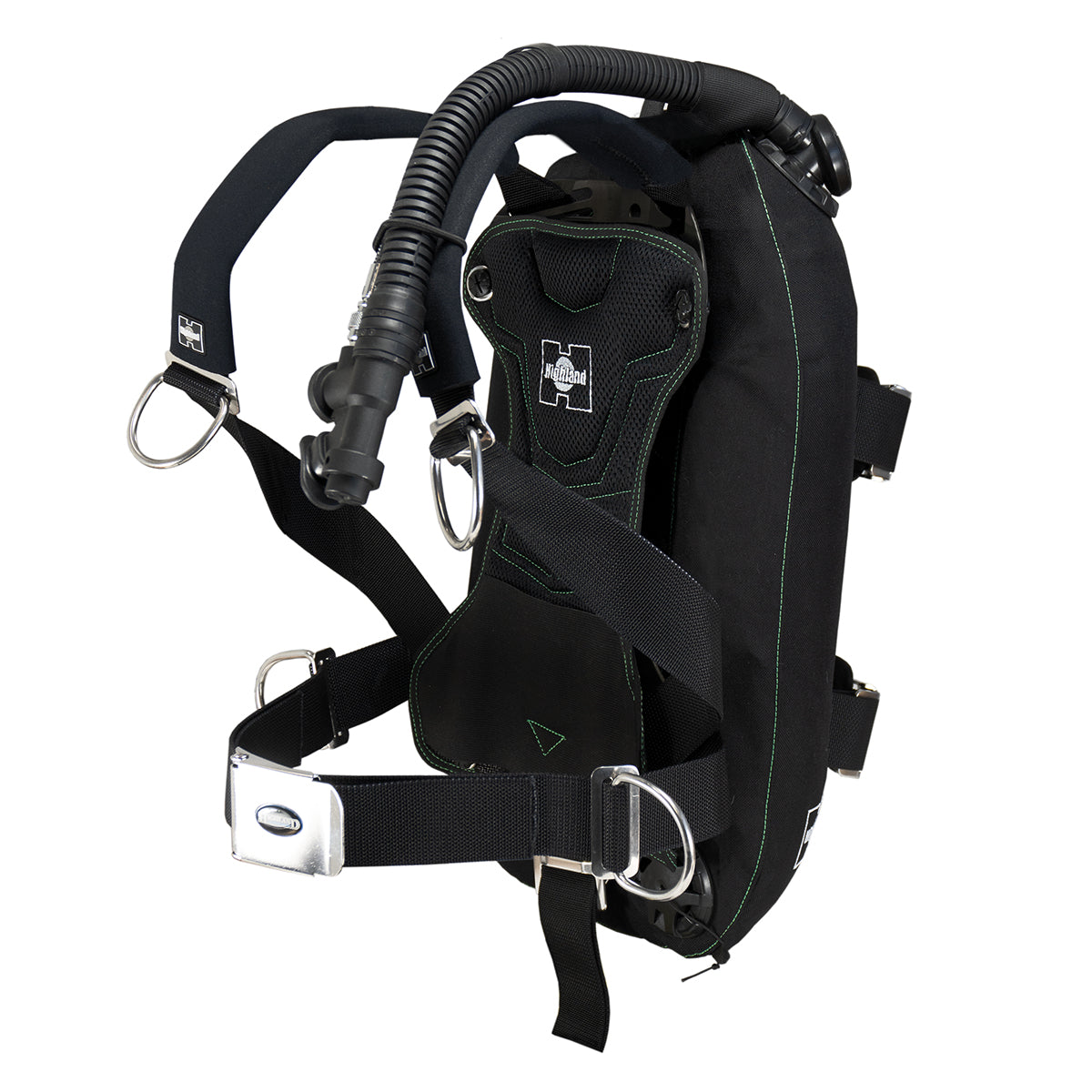 Paquete de viaje Highland BCD: placa trasera, arnés y ala