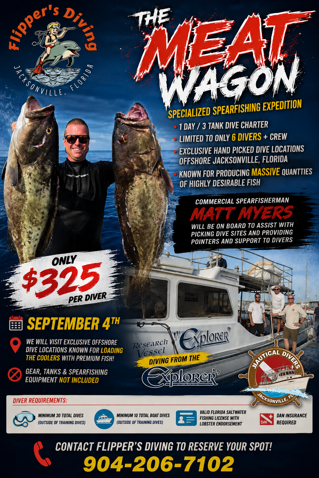 "Meat Wagon" Spearfishing Expedition - September 4th