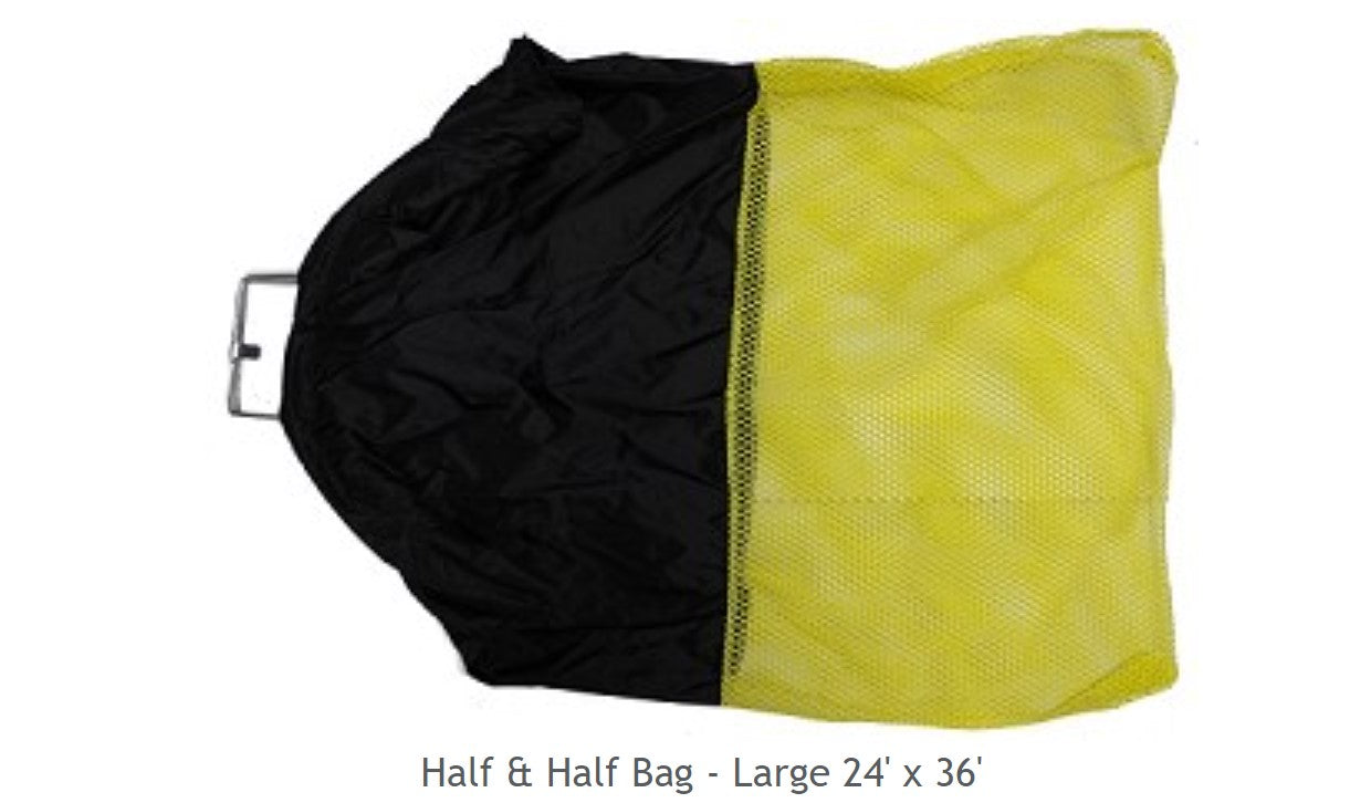 Aro de alambre de 24" x 36" - 1/2 malla, 1/2 bolsa de caza de nailon