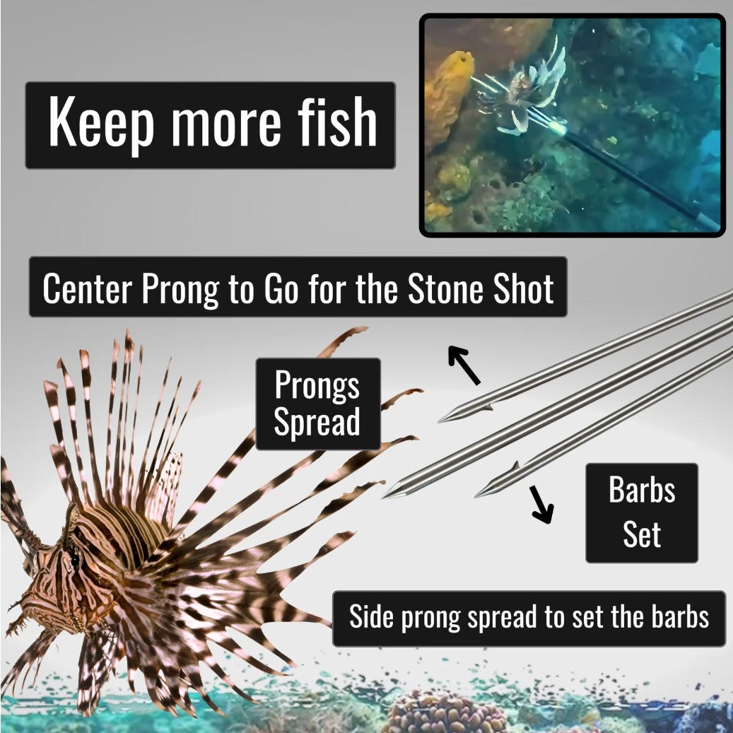 Lanza de caña para pez león Aquatic Hunt de 36"