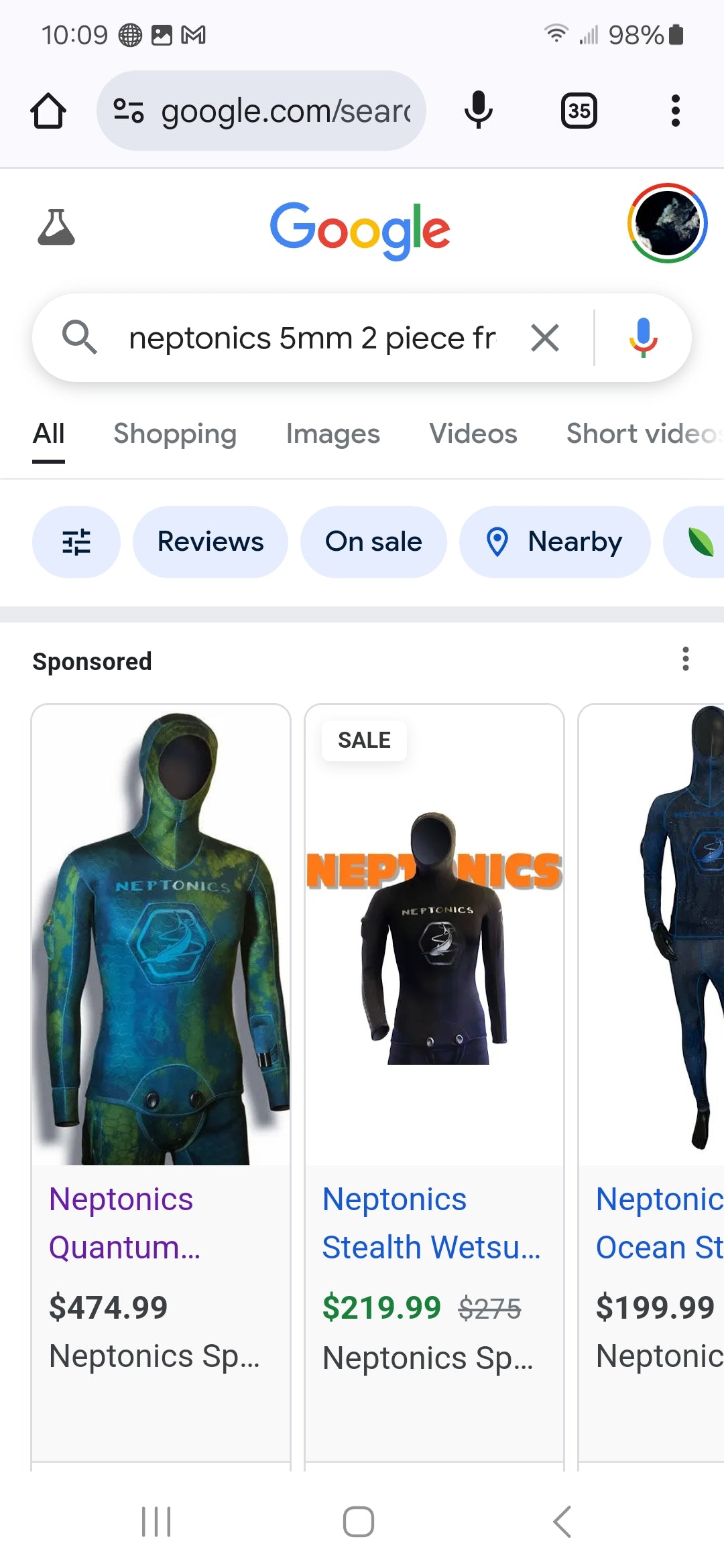 Neptonics 5mm Open Cell Wetsuit (XL)