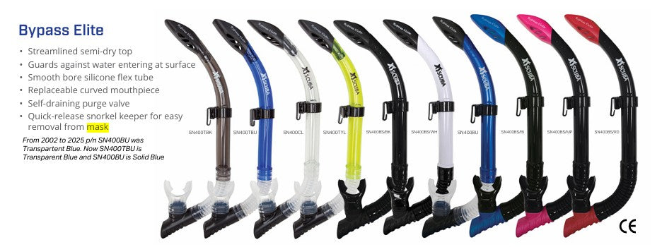 Bypass Elite Snorkel - XS Scuba