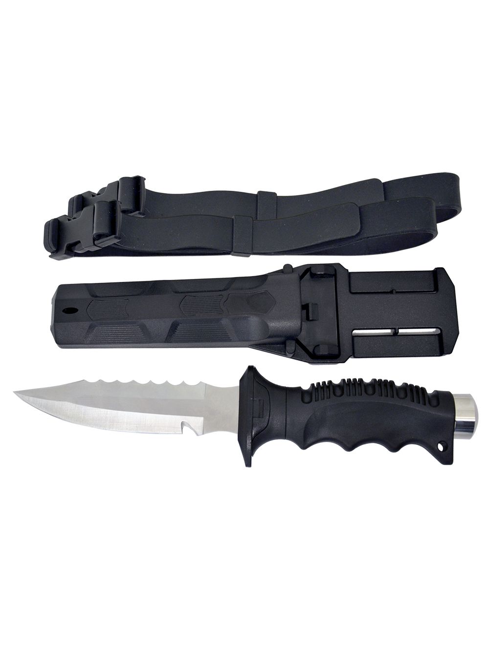 Black Hunter Quick Release Leg Knife - Point Blade