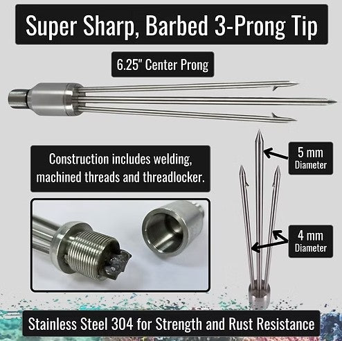 Tourney King 66" 4-Piece Premium Pole Spear