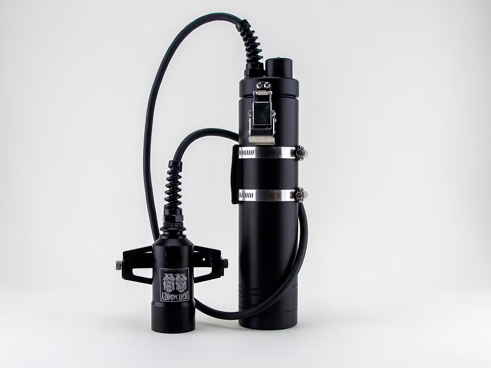 Luz LED de bote con foco variable de 32 W de Light Monkey