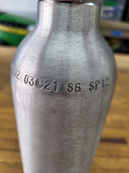 Aluminum 6cf scuba cylinder