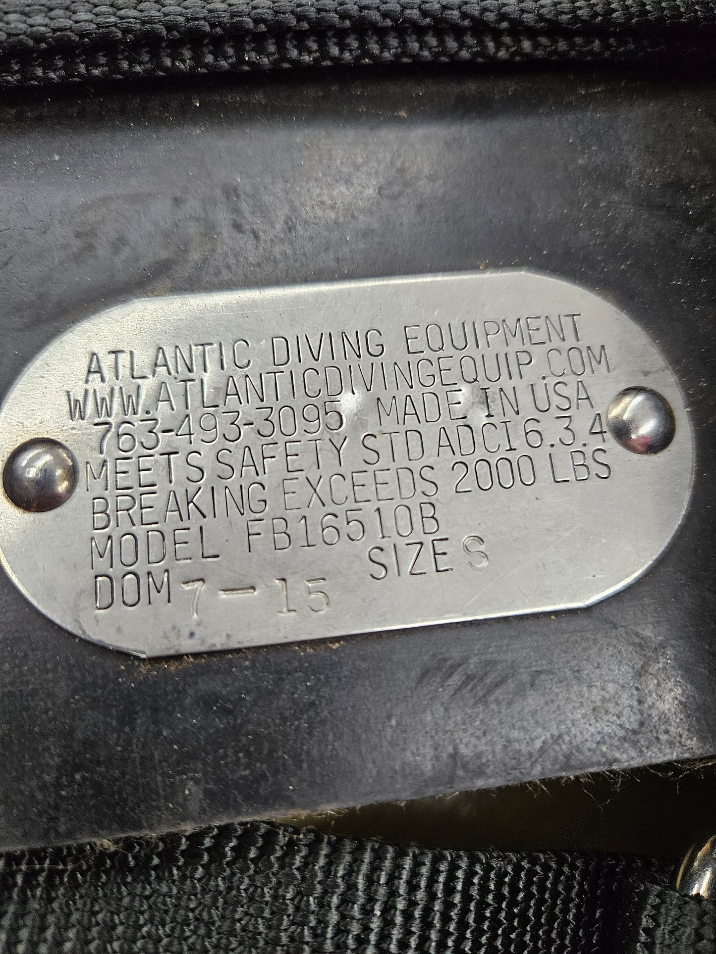 Atlantic Diving Equipment Commercial Diver Harness